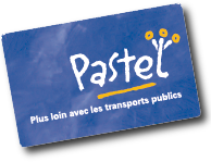 Carte Pastel pour gratuité des transports en commun
